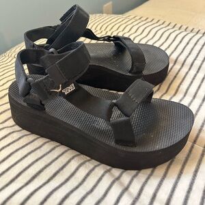 Teva Women's Black Platform Sandals
